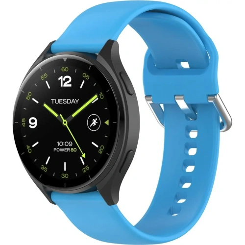 Pasek Bizon Strap Watch Silicone Pro do Xiaomi Watch 2 błękitny