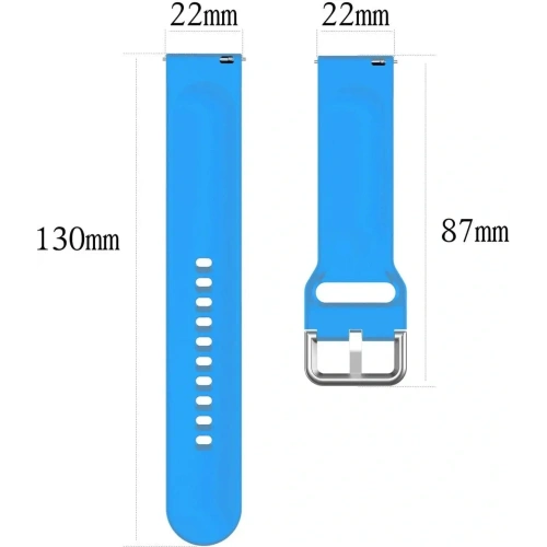 Pasek Bizon Strap Watch Silicone Pro do Xiaomi Watch 2 błękitny