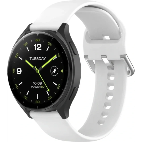 Pasek Bizon Strap Watch Silicone Pro do Xiaomi Watch 2 biały