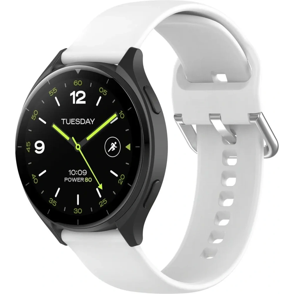 Hurtownia GSM - Ceas cu curea de silicon Bizon Pro Xiaomi Watch 2 alb - BIZ5382 - {ean13} - Hurt
