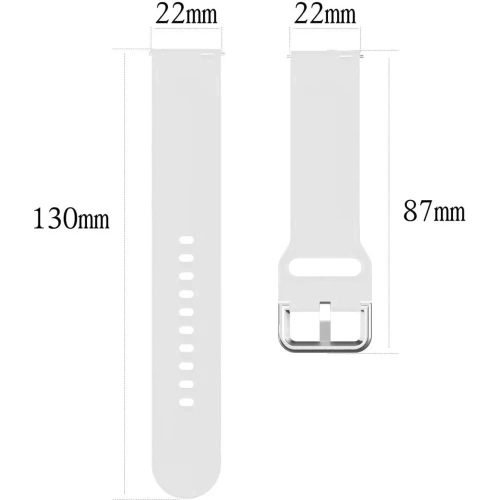 Pasek Bizon Strap Watch Silicone Pro do Xiaomi Watch 2 biały