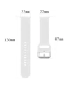 Hurtownia GSM - Ceas cu curea de silicon Bizon Pro Xiaomi Watch 2 alb - BIZ5382 - {ean13} - Hurt