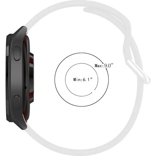 Pasek Bizon Strap Watch Silicone Pro do Xiaomi Watch 2 biały