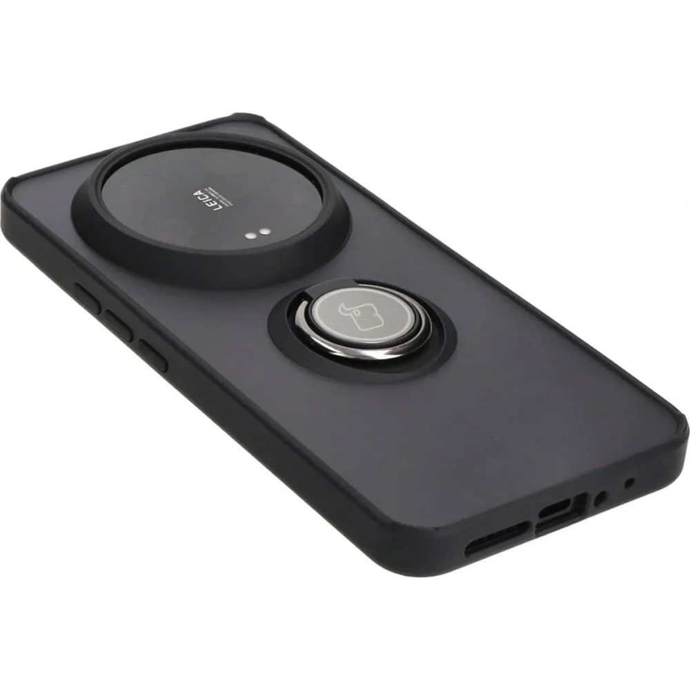 Hurtownia GSM - Bizon Case Hybrid Ring Xiaomi 14 Ultra fumuriu cu un cadru negru - BIZ4816 - {ean13} - Hurt