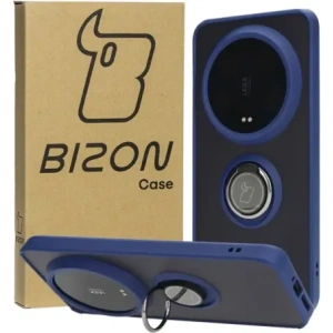Wholesale Bizon Case Hybrid Ring Xiaomi 14 Ultra smoky with a navy blue frame - BIZ4817 - {ean13} - Hurt