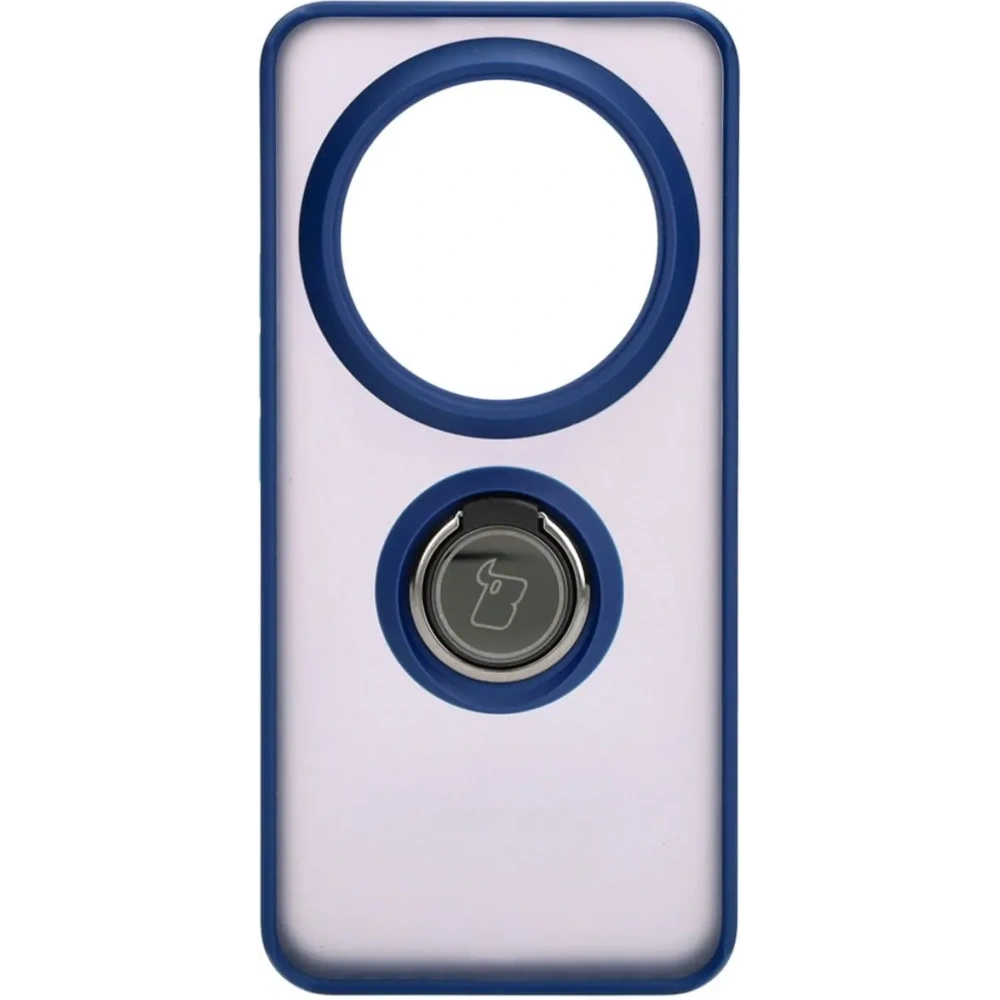 Hurtownia GSM - Bizon Case Hybrid Ring Xiaomi 14 Ultra fumuriu cu un cadru bleu marin - BIZ4817 - {ean13} - Hurt
