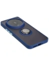 Hurtownia GSM - Bizon Case Hybrid Ring Xiaomi 14 Ultra fumuriu cu un cadru bleu marin - BIZ4817 - {ean13} - Hurt