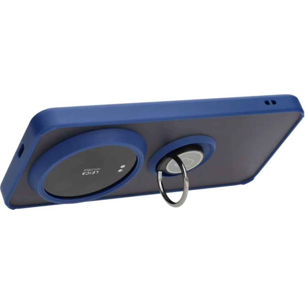 Hurtownia GSM - Bizon Case Hybrid Ring Xiaomi 14 Ultra fumuriu cu un cadru bleu marin - BIZ4817 - {ean13} - Hurt