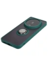 Hurtownia GSM - Bizon Case Hybrid Ring Xiaomi 14 Ultra fumurie cu un cadru verde închis - BIZ4818 - {ean13} - Hurt