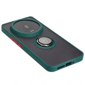 Wholesale Bizon Case Hybrid Ring Xiaomi 14 Ultra smoky with a dark green frame - BIZ4818 - {ean13} - Hurt