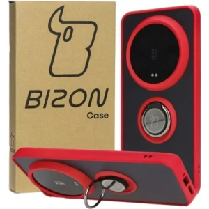 Wholesale Bizon Case Hybrid Ring Xiaomi 14 Ultra smoky with a red frame - BIZ4819 - {ean13} - Hurt