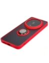 Hurtownia GSM - Bizon Case Hybrid Ring Xiaomi 14 Ultra fumuriu cu un cadru roșu - BIZ4819 - {ean13} - Hurt