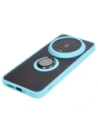 Hurtownia GSM - Caz Bizon Ring Hibrid Xiaomi 14 Ultra fumuriu cu un cadru albastru deschis - BIZ5391 - {ean13} - Hurt