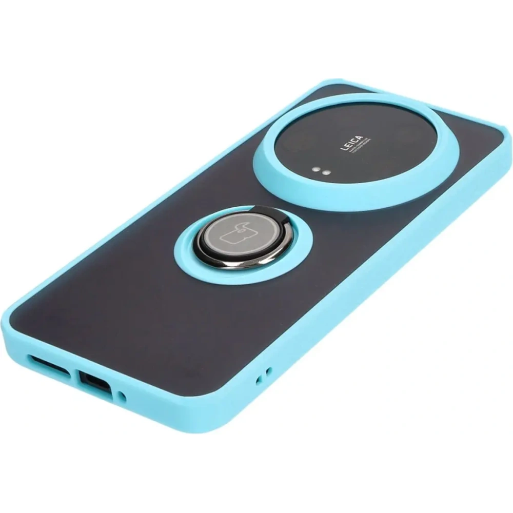 Hurtownia GSM - Bizon Case Hybrid Ring Xiaomi 14 Ultra füstös, világoskék kerettel - BIZ5391 - {ean13} - Hurt