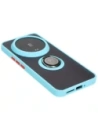Hurtownia GSM - Caz Bizon Ring Hibrid Xiaomi 14 Ultra fumuriu cu un cadru albastru deschis - BIZ5391 - {ean13} - Hurt