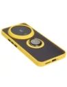 Hurtownia GSM - Bizon Case Hybrid Ring Xiaomi 14 Ultra fumuriu cu un cadru galben - BIZ4821 - {ean13} - Hurt