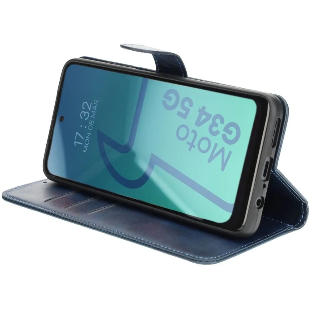 Hurtownia GSM - Bizon Case Pocket Motorola Moto G34 5G albastru marin - BIZ5398 - {ean13} - Hurt
