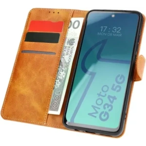 Hurtownia GSM - Bizon Case Pocket Motorola Moto G34 5G barna - BIZ5399 - {ean13} - Hurt