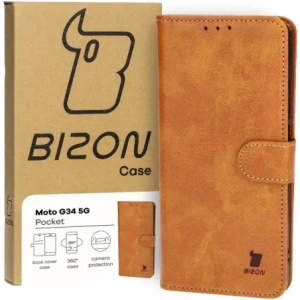 Hurtownia GSM - Bizon Case Pocket Motorola Moto G34 5G barna - BIZ5399 - {ean13} - Hurt