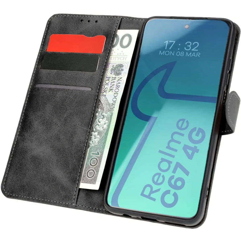 Hurtownia GSM - Pouzdro s klopou Bizon Case Pocket pro Realme C67 4G černé - BIZ5403 - {ean13} - Hurt