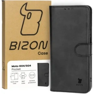 Hurtownia GSM - Bizon Case Pocket Motorola Moto G04 / G24 schwarz - BIZ4833 - {ean13} - Hurt
