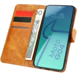 Hurtownia GSM - Bizon Case Pocket Motorola Moto G04 / G24 braun - BIZ5406 - {ean13} - Hurt