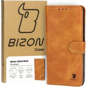 Hurtownia GSM - Bizon Case Pocket Motorola Moto G04 / G24 braun - BIZ5406 - {ean13} - Hurt
