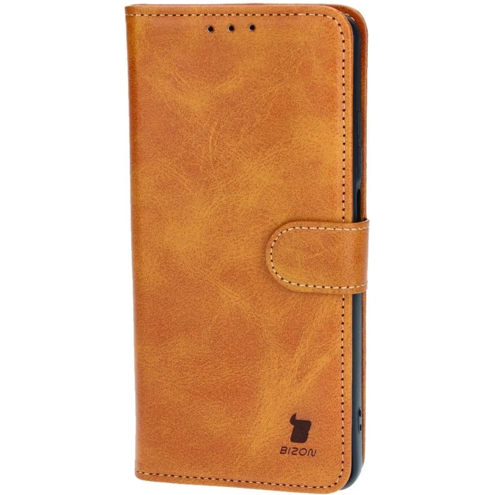 Hurtownia GSM - Etui z klapką Bizon Case Pocket do Motorola Moto G04 / G24 brązowe - BIZ5406 - {ean13} - Hurt
