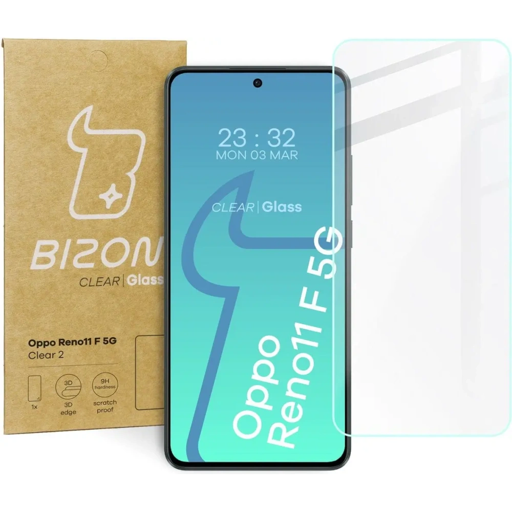 Hurtownia GSM - Szkło hartowane Bizon Glass Clear 2 do Oppo Reno11 F 5G - BIZ4838 - {ean13} - Hurt