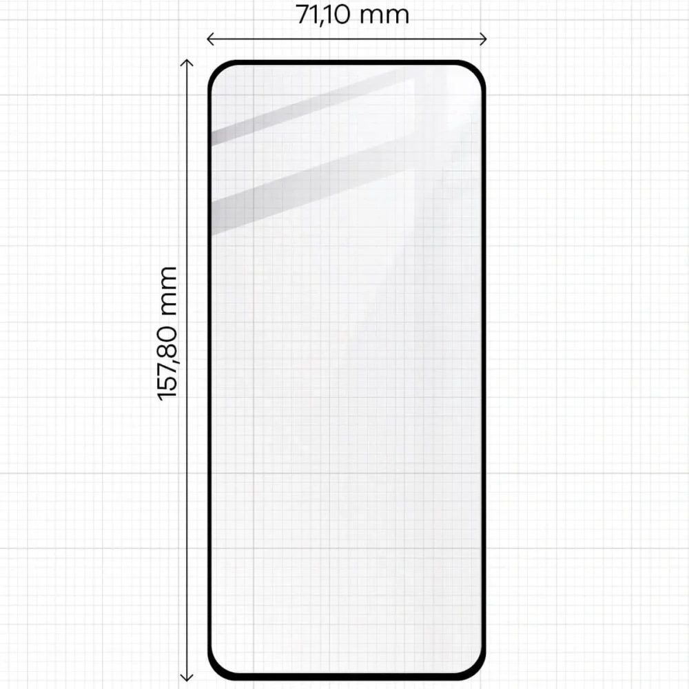 Hurtownia GSM - Bizon Glass Edge 2 Oppo Reno11 F 5G schwarz - BIZ5410 - {ean13} - Hurt