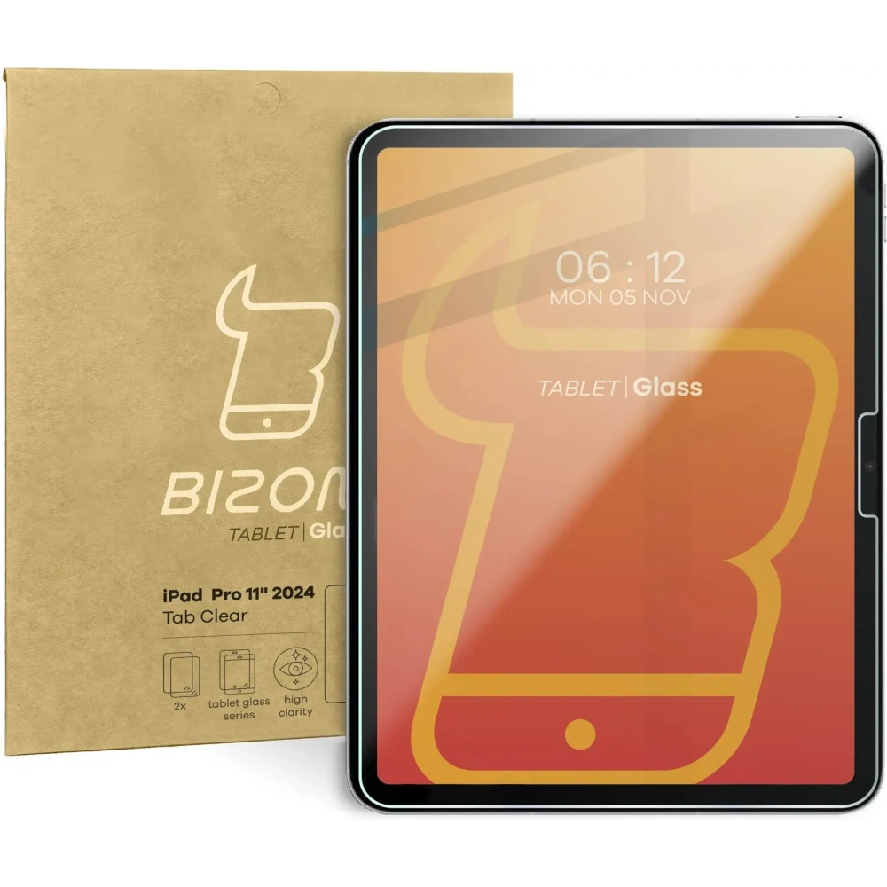 Hurtownia GSM - Bizon üveg lap áttetsző Apple iPad Pro 11" 5. generáció 2024 [2 CSOMAG] - BIZ5414 - {ean13} - Hurt