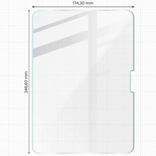 Szkło hartowane Bizon Glass Tab Clear do iPad Pro 11" 5 gen. 2024 [2 PACK]