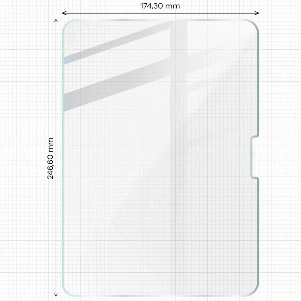 Hurtownia GSM - Bizon üveg lap áttetsző Apple iPad Pro 11" 5. generáció 2024 [2 CSOMAG] - BIZ5414 - {ean13} - Hurt