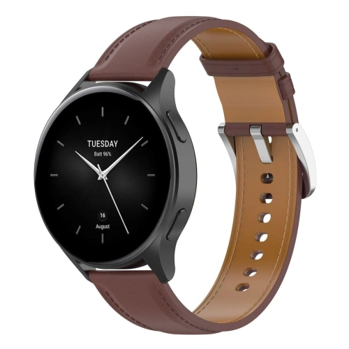 Pasek Bizon Strap Watch Casual 22 mm do smartwatcha ciemnobrązowy