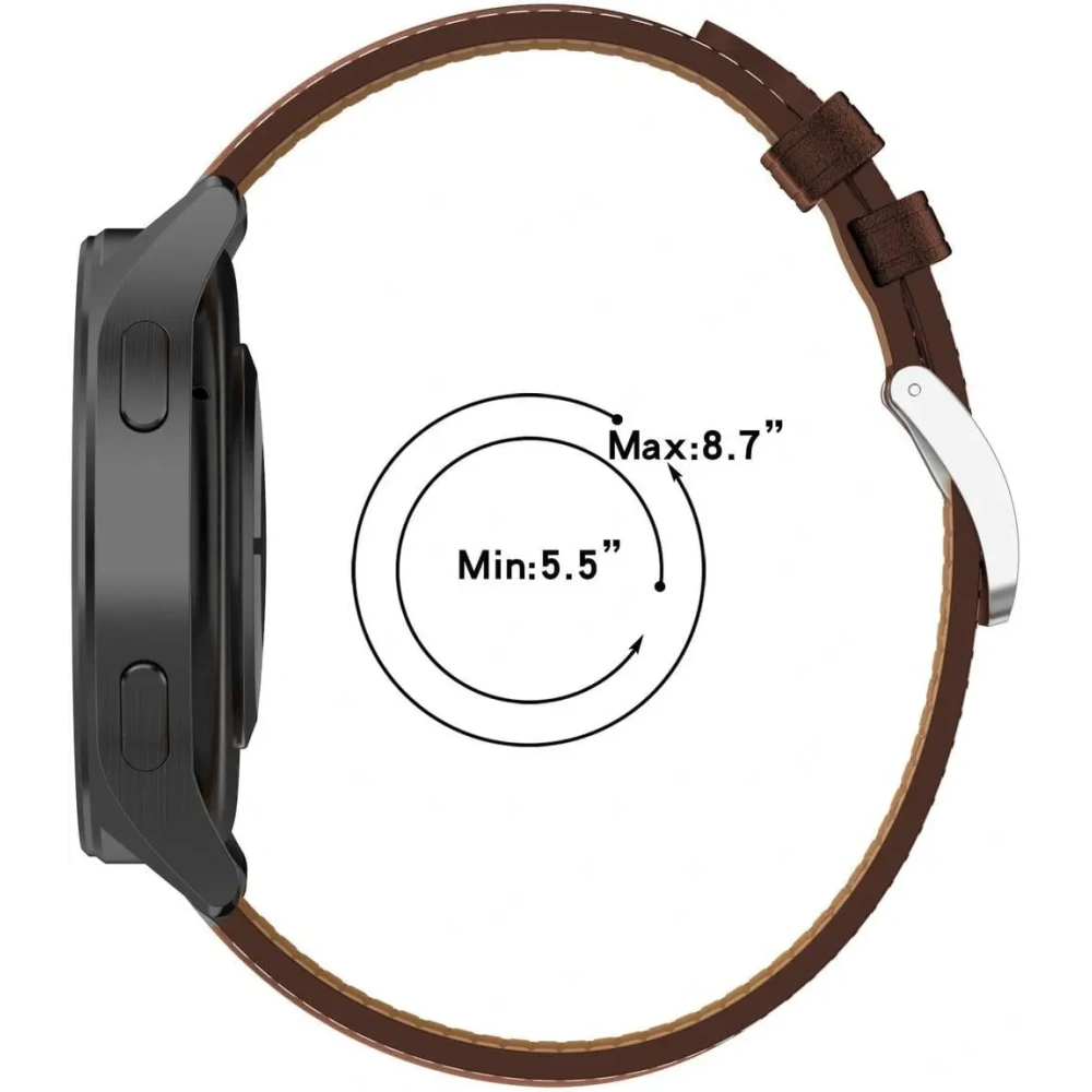 Hurtownia GSM - Pasek Bizon Strap Watch Casual 22 mm do smartwatcha ciemnobrązowy - BIZ4845 - {ean13} - Hurt