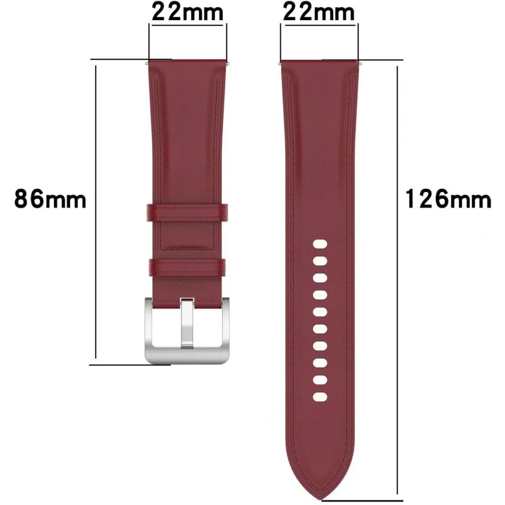 Hurtownia GSM - Pasek Bizon Strap Watch Casual 22 mm do smartwatcha bordowy - BIZ4848 - {ean13} - Hurt