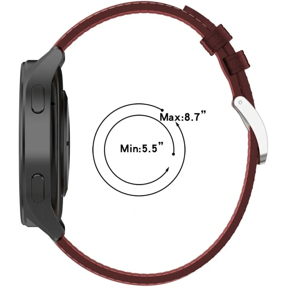 Hurtownia GSM - Pasek Bizon Strap Watch Casual 22 mm do smartwatcha bordowy - BIZ4848 - {ean13} - Hurt
