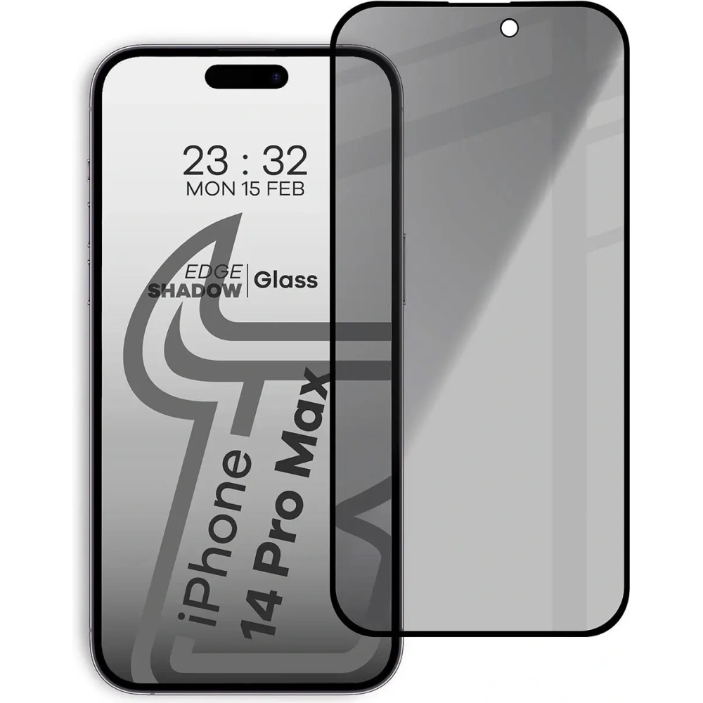 Wholesale Bizon Glass Edge Shadow Apple iPhone 14 Pro Max tinted with a black frame - BIZ5443 - {ean13} - Hurt