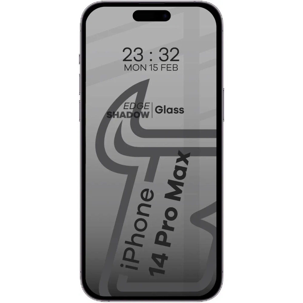 Wholesale Bizon Glass Edge Shadow Apple iPhone 14 Pro Max tinted with a black frame - BIZ5443 - {ean13} - Hurt