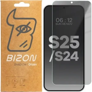 Hurtownia GSM - Pryvatizující sklo tvrzené Bizon Glass Clear Shadow do Samsung Galaxy S25 / S24 ztmavené - BIZ5444 - {ean13} - Hurt