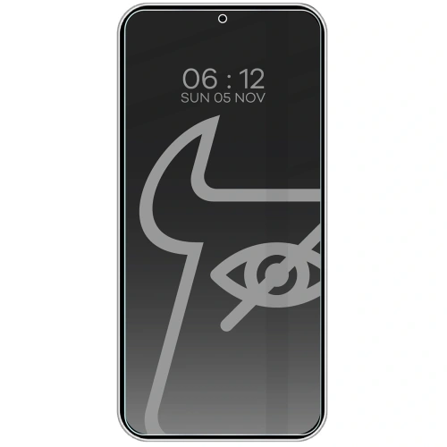 Prywatyzujące szkło hartowane Bizon Glass Clear Shadow do Samsung Galaxy S25 / S24 przyciemniane