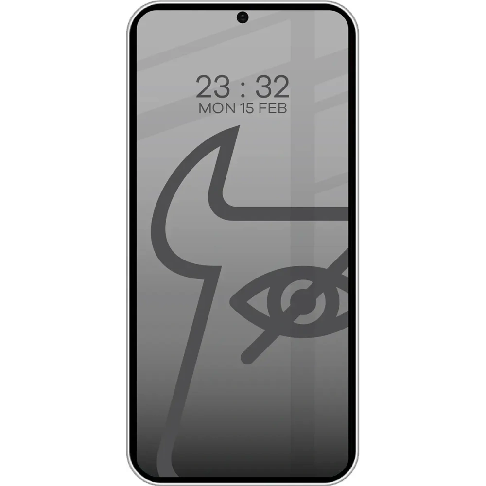 Hurtownia GSM - Prywatyzující tvrzené sklo Bizon Glass Edge Shadow pro Samsung Galaxy S25/S24 z černým rámečkem. - BIZ5445 - {ean13} - Hurt