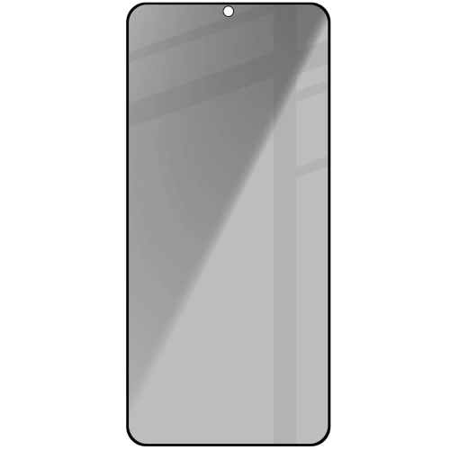 Prywatyzujące szkło hartowane Bizon Glass Edge Shadow do Samsung Galaxy S25/S24 przyciemniane z czarną ramką