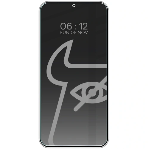 Prywatyzujące szkło hartowane Bizon Glass Clear Shadow do Samsung Galaxy S25 Plus / S24 Plus przyciemniane