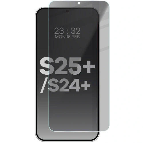 Prywatyzujące szkło hartowane Bizon Glass Clear Shadow do Samsung Galaxy S25 Plus / S24 Plus przyciemniane