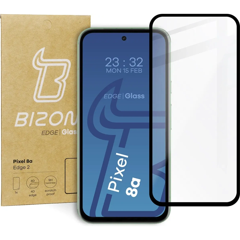 Hurtownia GSM - Tvrzené sklo Bizon Glass Edge 2 pro Pixel 8a černé - BIZ5451 - {ean13} - Hurt