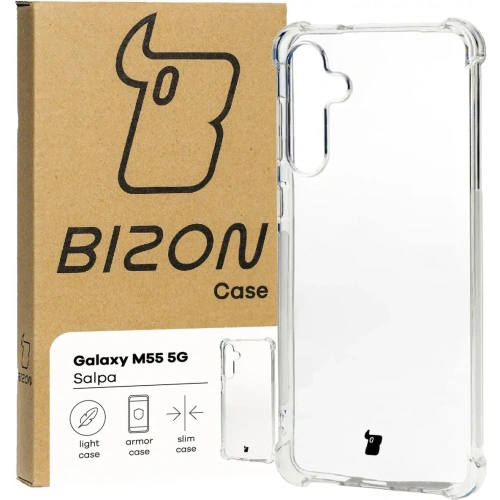 Elastyczne etui Bizon Case Salpa do Samsung Galaxy M55 5G przezroczyste