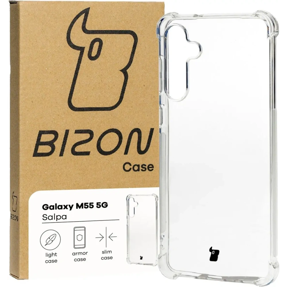 Hurtownia GSM - Bizon Case Salpa Samsung Galaxy M55 5G transparent - BIZ5453 - {ean13} - Hurt