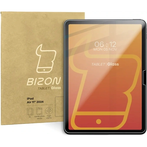 Szkło hartowane Bizon Glass Tab Clear do iPad Air 11" 6 gen. 2024 [2 PACK]