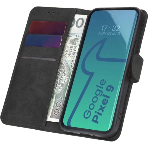 Etui z klapką Bizon Case Pocket do Google Pixel 9 / 9 Pro czarne
